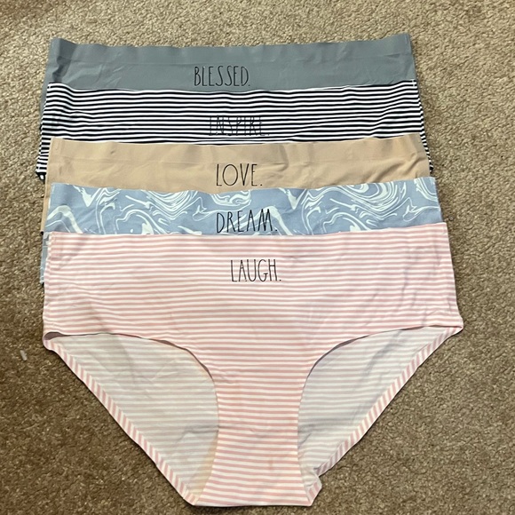 RAE DUNN Laser Cut Undies 5-pair Sz XL New - Picture 3 of 4